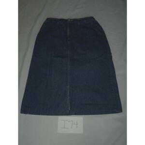 St Johns Bay Blue Jeans Skirt Denim Size 10 Womens -0812i74